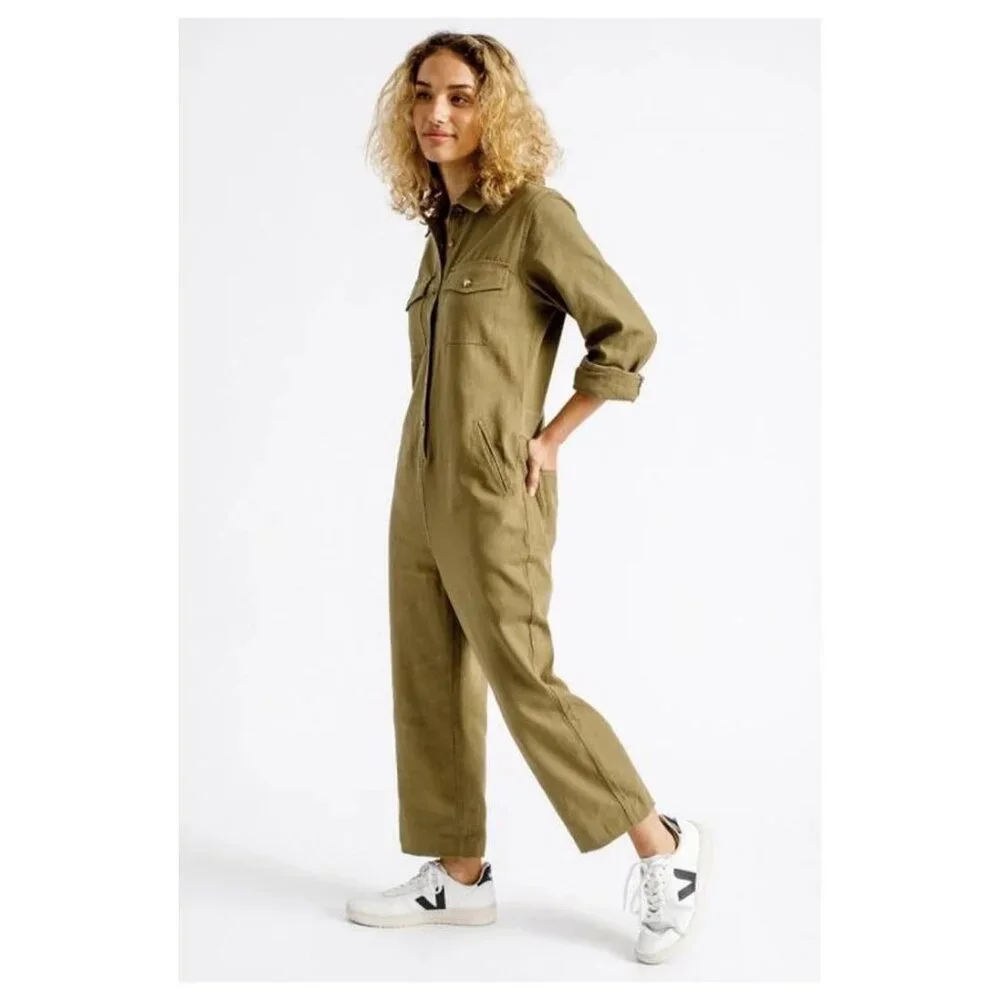 Anthropologie Melbourne Overalls Coverall Jumpsuit Mechanic Boiler Suit Workwear - Picture 12 of 12